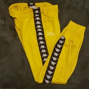 Yellow Kappa Track Pants